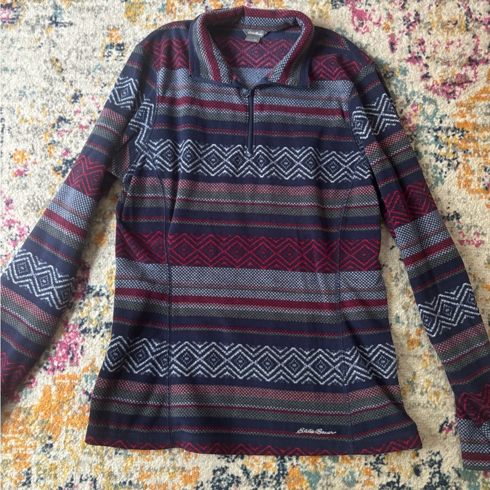 Eddie Bauer Patterned Fleece Pullover